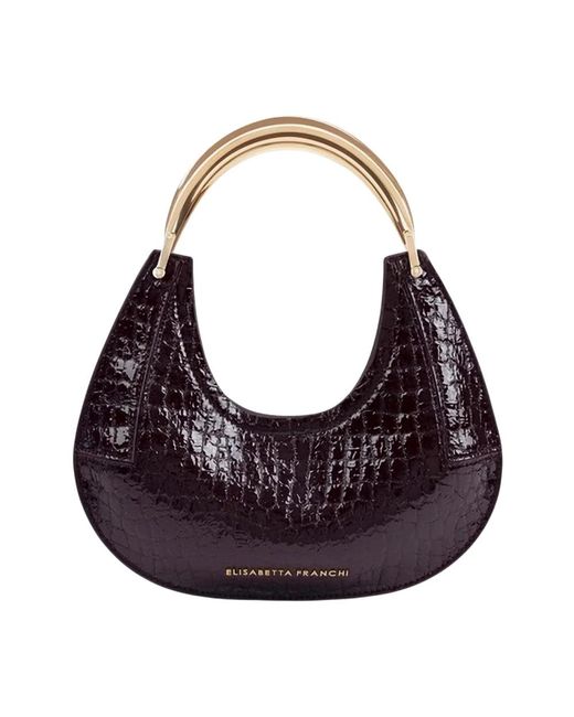 Handbags Elisabetta Franchi de color Purple