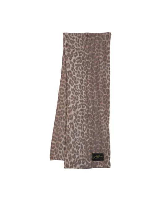 Ganni Brown Scarves