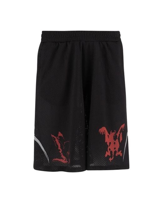44 Label Group Black Casual Shorts for men