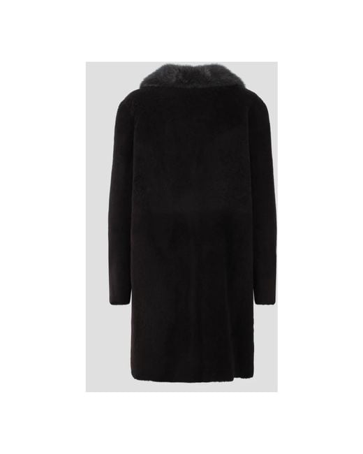 Blancha Black Faux Fur & Shearling Jackets
