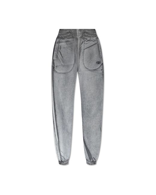 Pantaloni riflettenti di DIESEL in Gray
