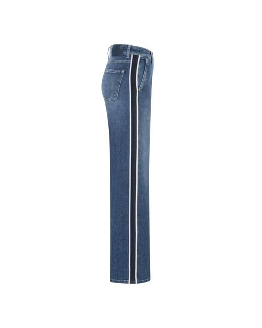 Cambio Blue Wide Jeans