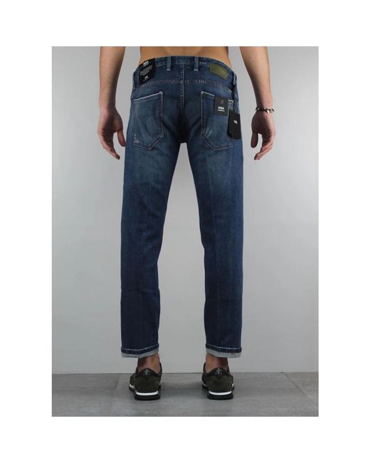 PT Torino Blue Loose Fit Jeans for men