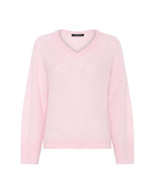 Bruuns Bazaar Fluffybbamera Knit in het Pink