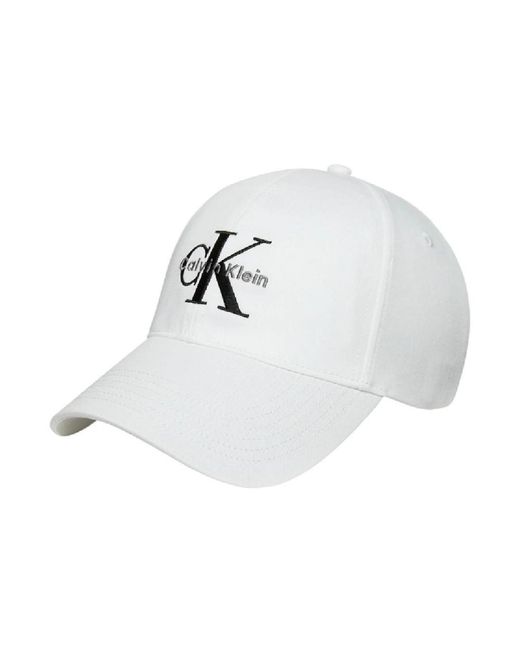 Calvin Klein White Baseball Cap