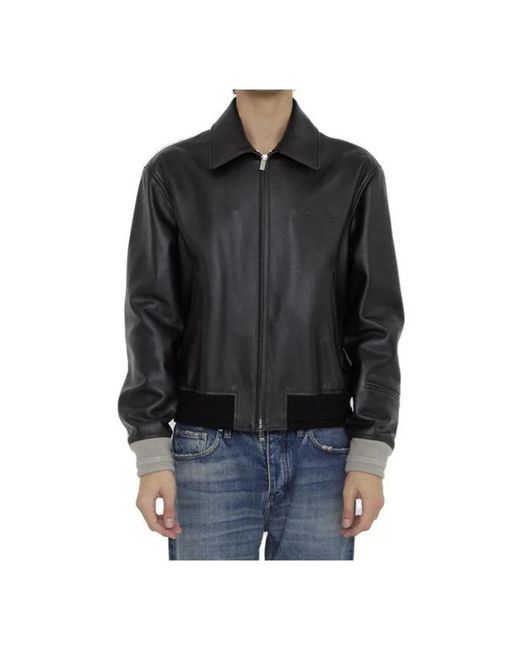Leather Jackets di Dior in Black da Uomo