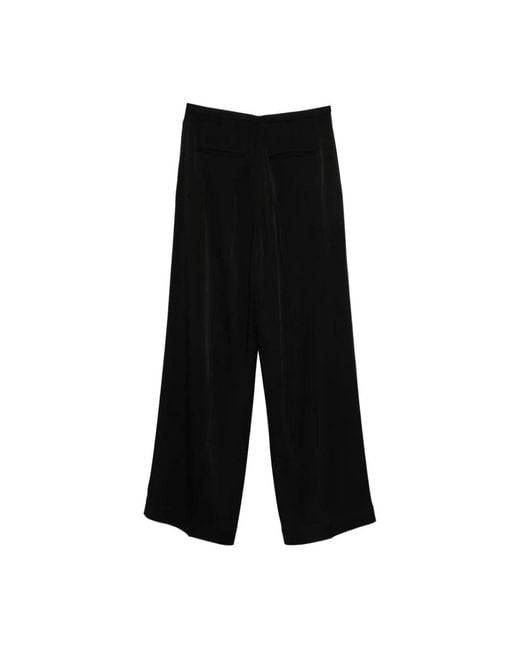 Rohe Zwarte Stropdas-Taille Broek Rechte Zoom in het Black