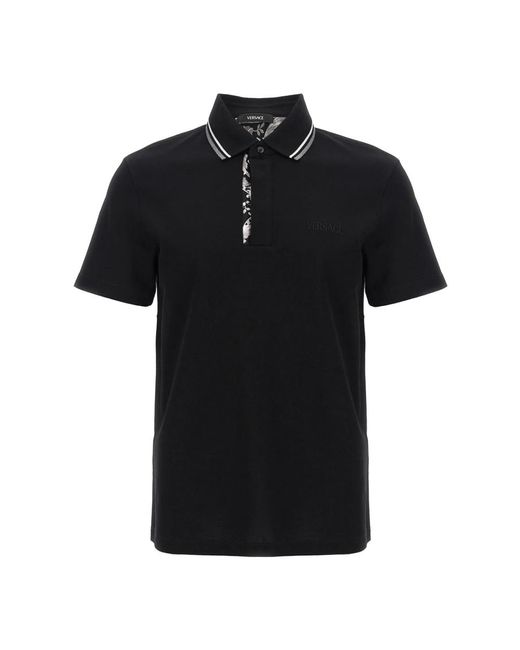 Versace Black Polo Shirts for men