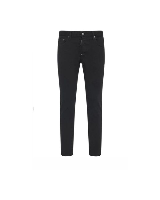 DSquared² Black Slim Fit Jeans for men