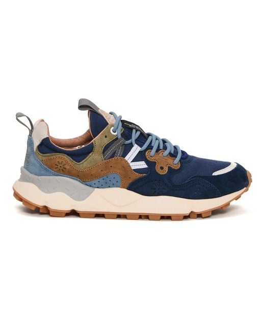 Flower Mountain Sneakers in het Blue voor heren
