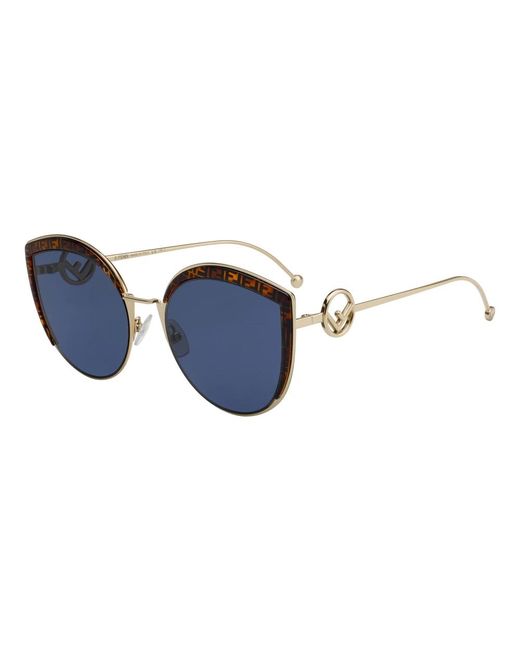 Fendi Blue Gold havana/blau sonnenbrille ff 0290/s