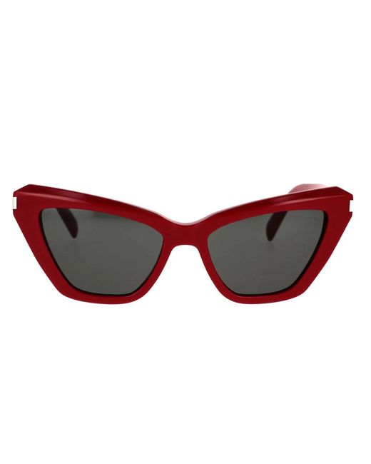 Saint Laurent Red Sunglasses