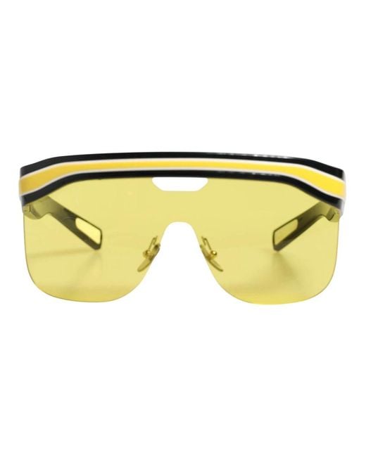 Dolce & Gabbana Yellow Dg6162 Shield Sonnenbrille