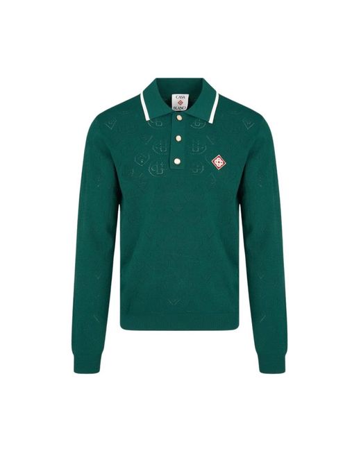 Casablanca Green Polo Shirts for men