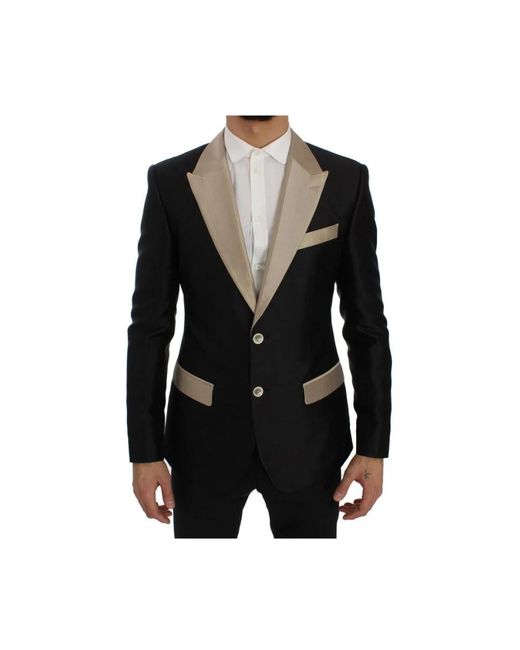 Dolce & Gabbana Black Blazers for men