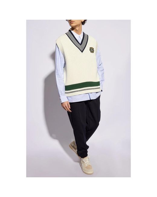 Knitwear > sleeveless knitwear Lacoste pour homme en coloris Green