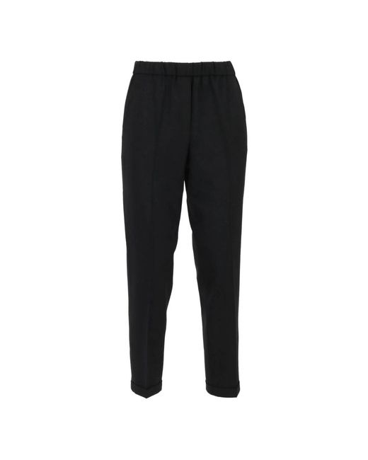 Antonelli Black Slim-Fit Trousers