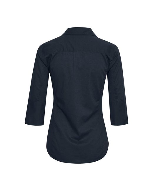 Part Two Overhemden ,Blauw ,Katoen Donkerblauw Katoenen Shirt Cortniapw Sh in het Blue