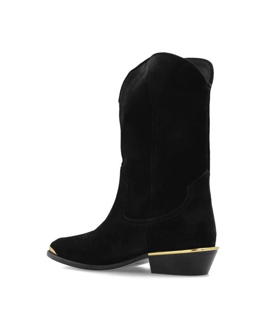 Isabel Marant Black Cowboy & Biker Boots