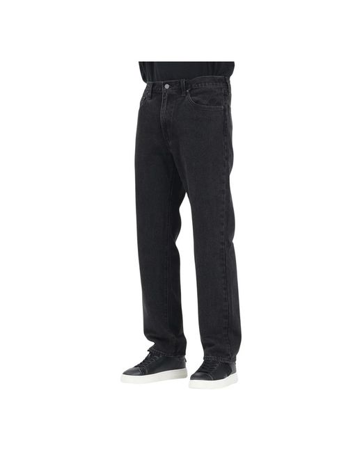 Levi's Straight Jeans in het Black voor heren