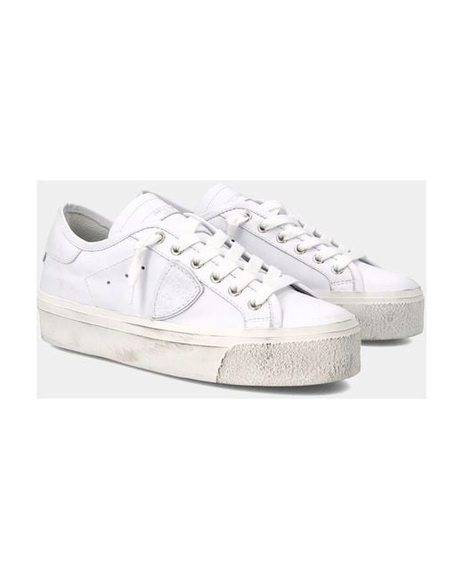 Philippe Model Sneakers in het White