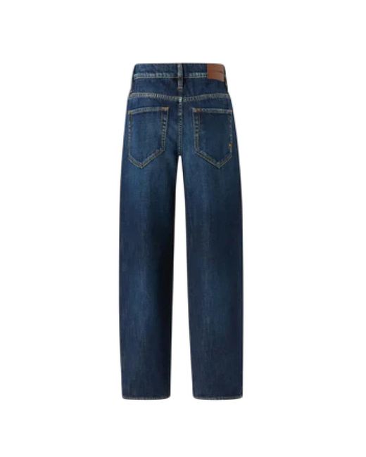 Pinko Blue Straight Fit Jeans