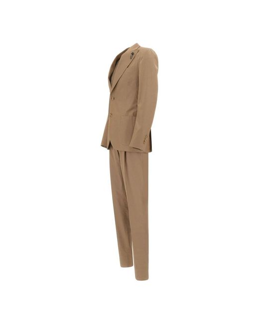 Lardini Natural Single Breasted Suits for men