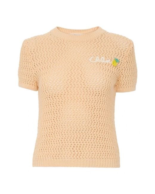 Chloé Natural T-Shirts