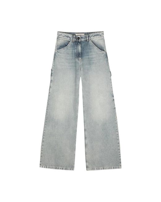 Semicouture Blue Wide Jeans