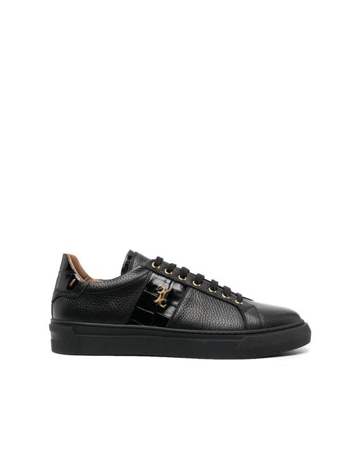 Sneakers casual lo-top nere di Billionaire in Black da Uomo