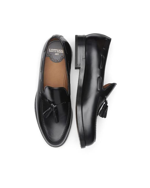 Lottusse Klassische Tassel Loafers in Black für Herren