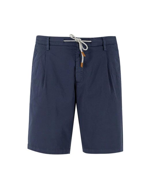 Eleventy Blue Long Shorts for men