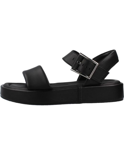 Flat Sandals Clarks en coloris Black