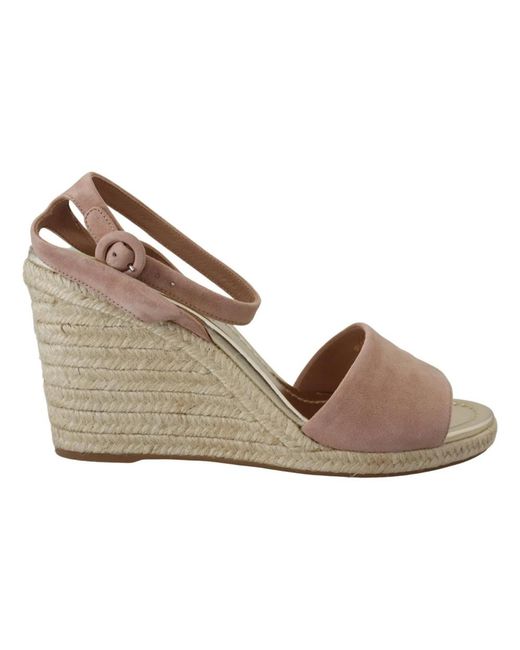 Prada Brown Suede Leather Ankle Strap Sandals