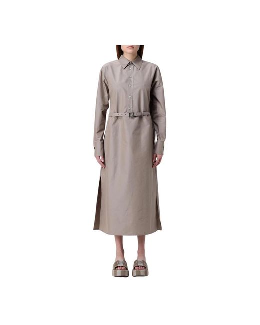 Fendi Brown Shirt Dresses