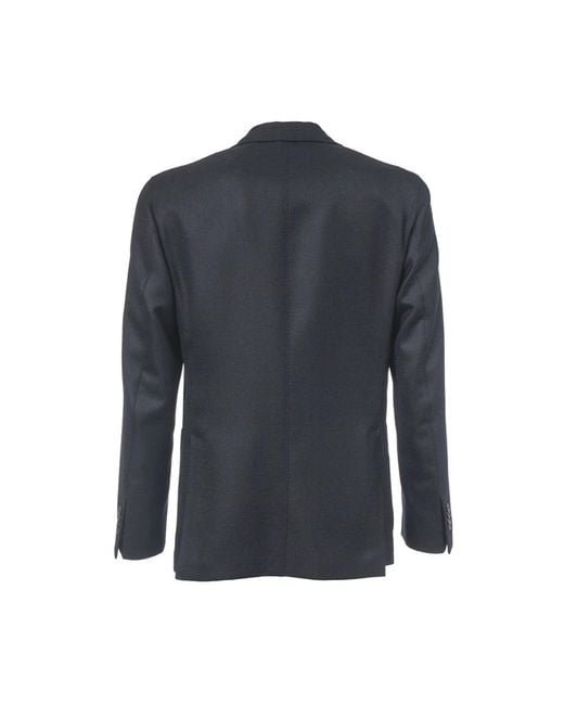Boglioli Regular Fit Wollen Jas in het Blue voor heren