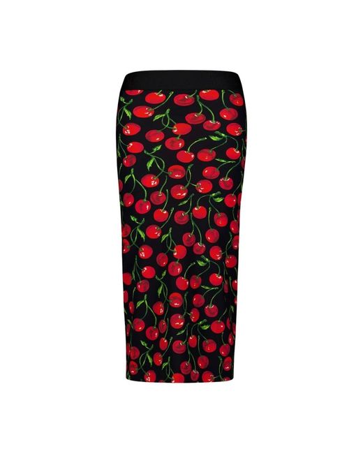 Dolce & Gabbana Red Midi Skirts
