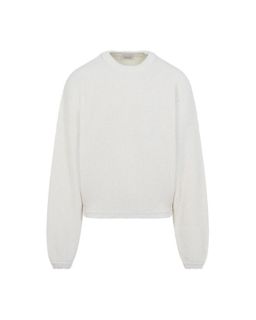 Fear Of God White Round-Neck Knitwear for men