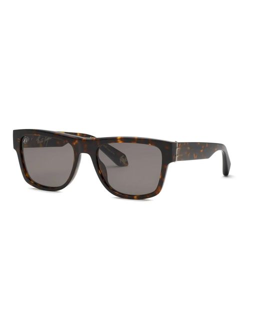 Roberto Cavalli Braun/Gelbe Sonnenbrille Rechteckiges Modell in Brown für Herren