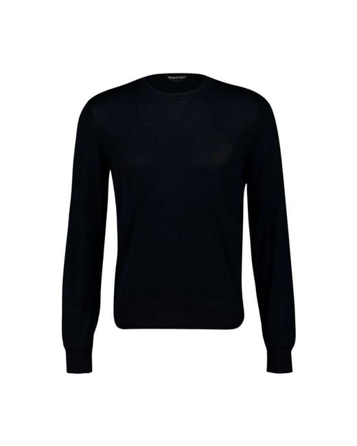 Tom Ford Blue Round-Neck Knitwear for men