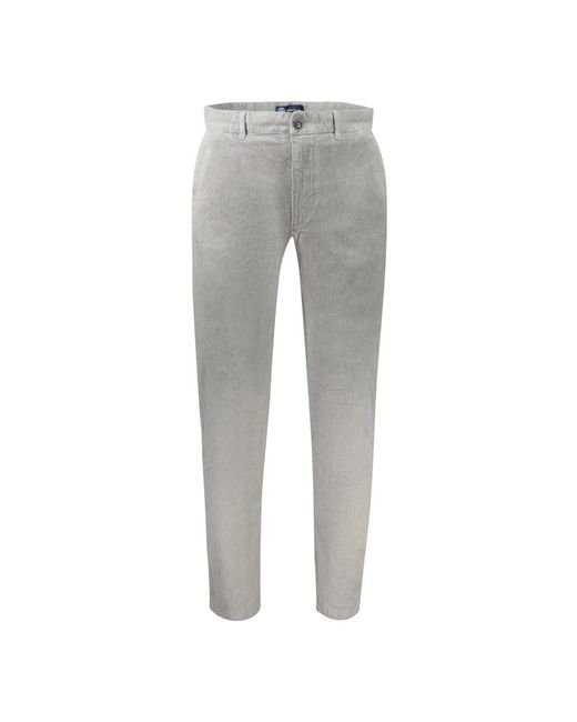 North Sails Gray Slim-Fit Trousers for men