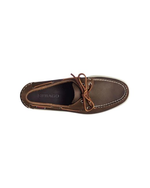 Sebago Brown Boat Shoes for men