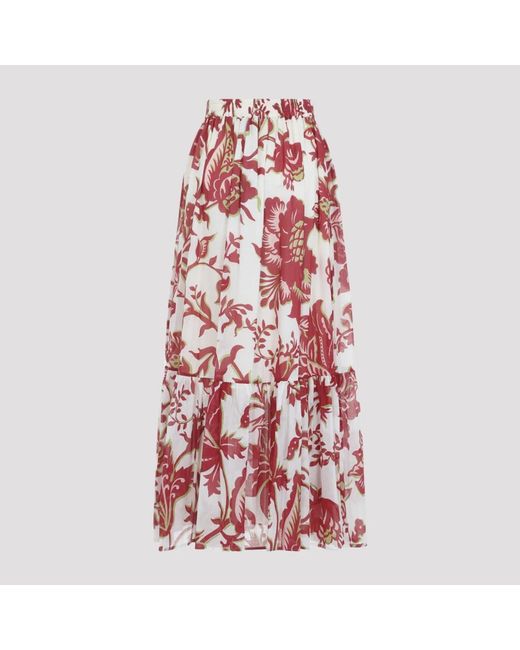 Maxi Skirts Etro de color Red