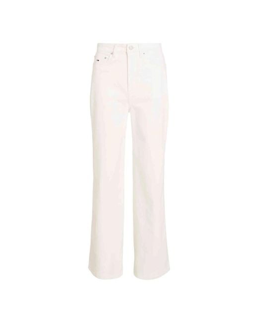 Tommy Hilfiger White Wide Jeans