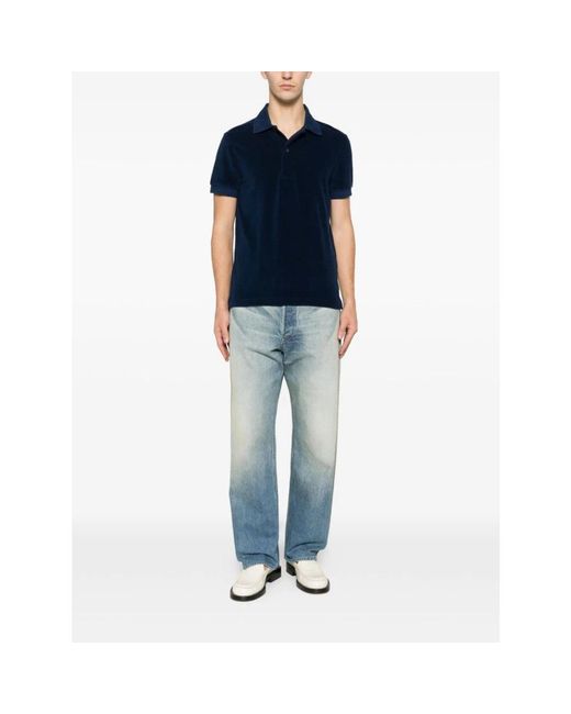 Tom Ford Blue Polo Shirts for men