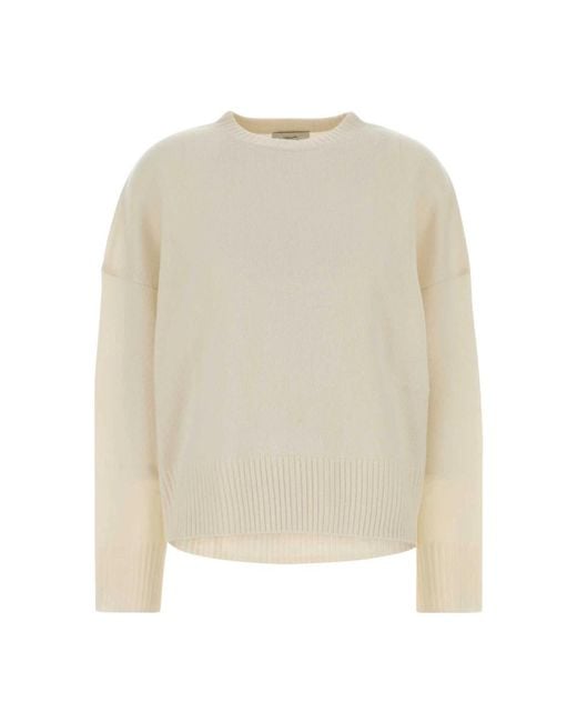 Loulou de Saison White Round-Neck Knitwear