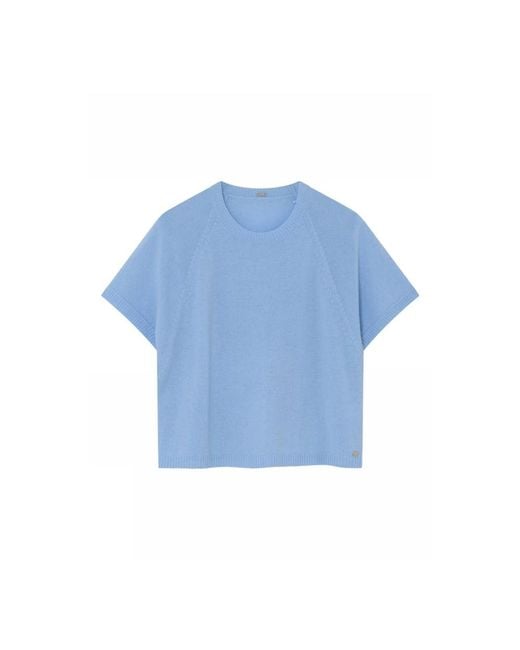 GUSTAV Blue Round-Neck Knitwear