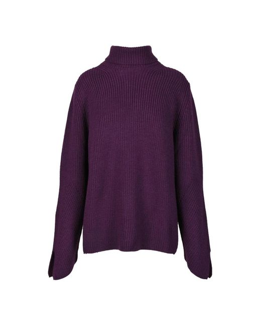 Forte_forte Purple Turtlenecks