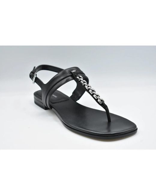 Michael Kors Black Flat Sandals