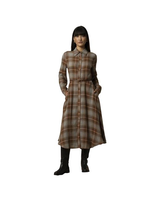 Kocca Brown Shirt Dresses